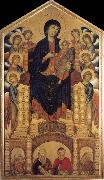Cimabue Throning madonna with eight angels and four prophets USA oil painting artist